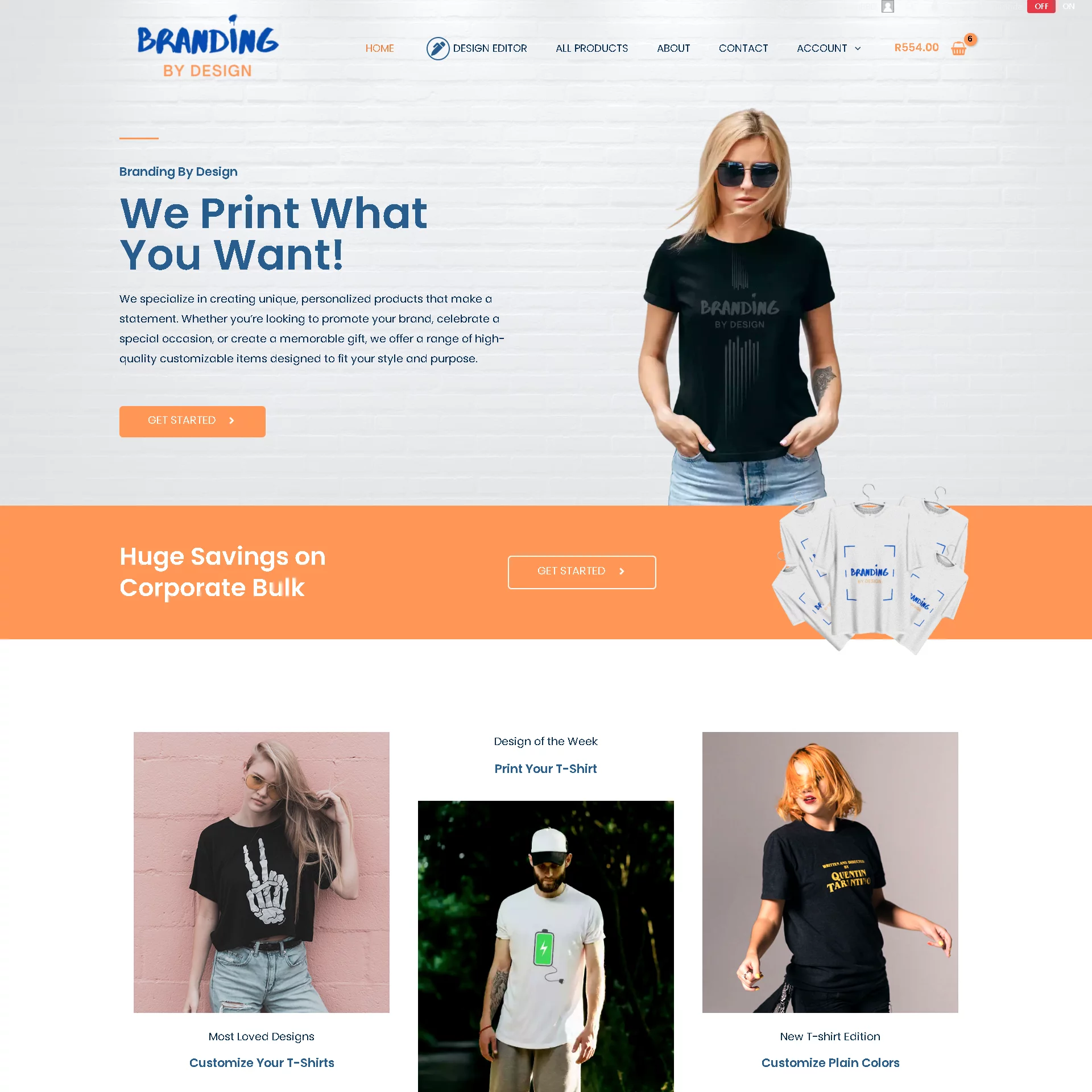 Branding By Design website